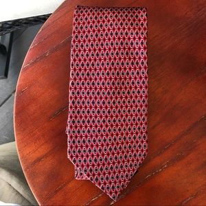 Beaufort Tie Rack EUC Red 100% Silk Tie